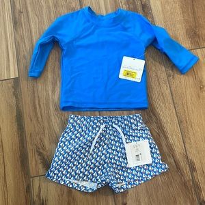 NEW! NWT starting out Baby Swim Trunks & Top Set